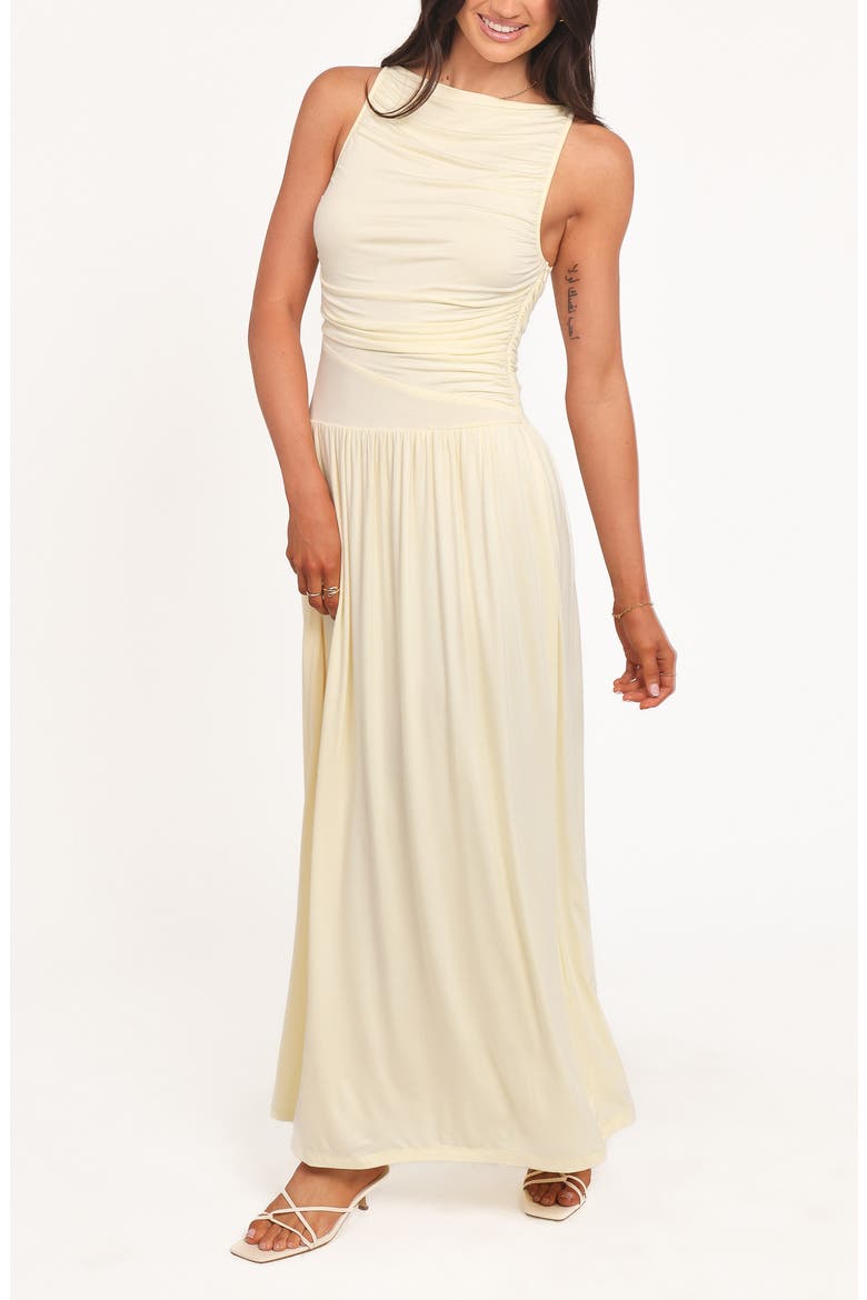 Shirley A-Line Dress, Alternate, color, BUTTER YELLOW