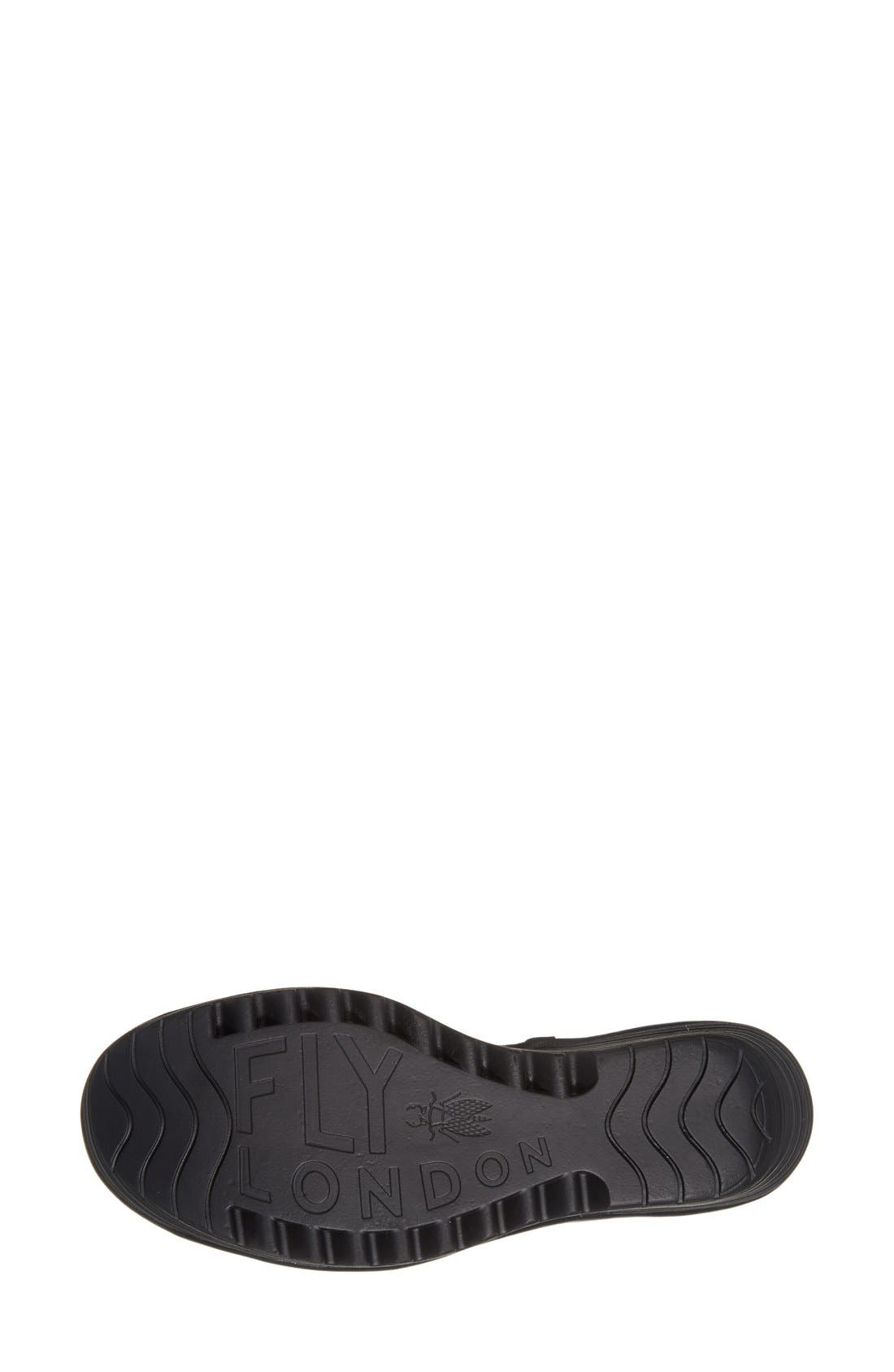 Fly London 'Yaz' Wedge Pump, Alternate, color, Black Mousse