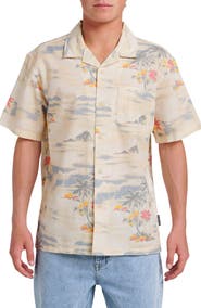 Quiksilver Tropical Surf Cotton & Linen Camp Shirt