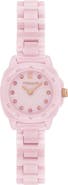 COACH Kitt Pink Ceramic Bracelet Watch, 21mm