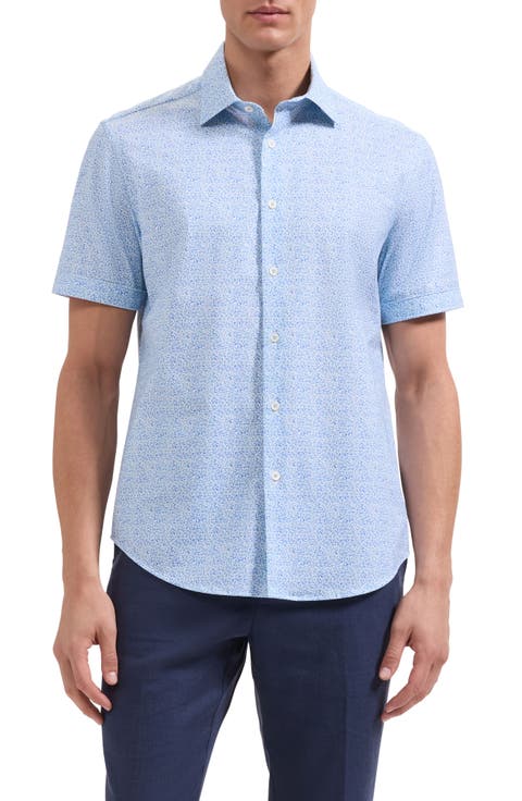 Miles OoohCotton® Floral Short Sleeve Button-Up Shirt