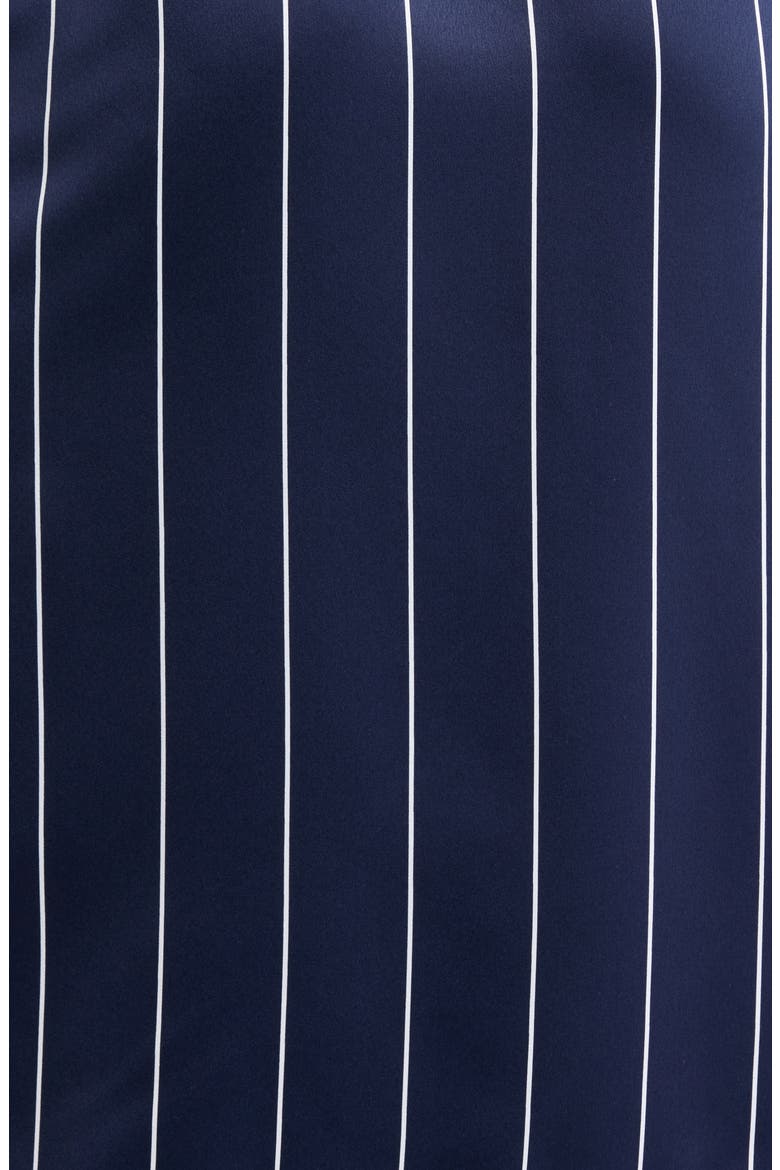 Satin Robe, Alternate, color, NAVY- WHITE CALM PINSTRIPE