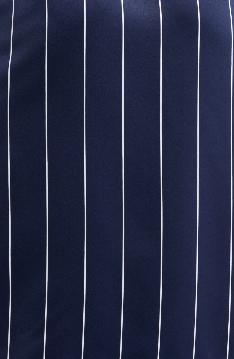 Nordstrom Satin Robe, Alternate, color, Navy- White Calm Pinstripe