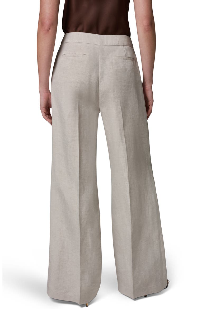 High Waist Wide Leg Pants, Alternate, color, FLAX
