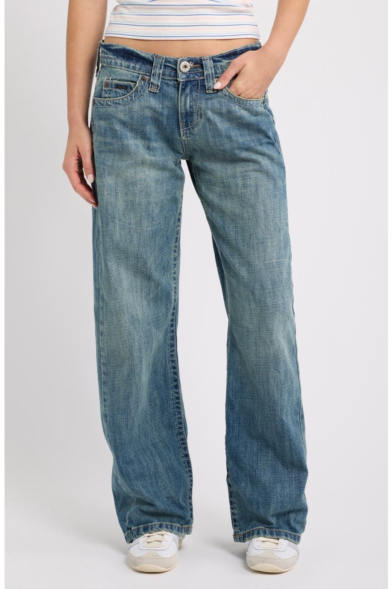Kayla Low Rise Straight Leg Jeans, Main, color, VINTAGE DENIM MEDIUM