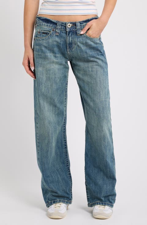 Kayla Low Rise Straight Leg Jeans