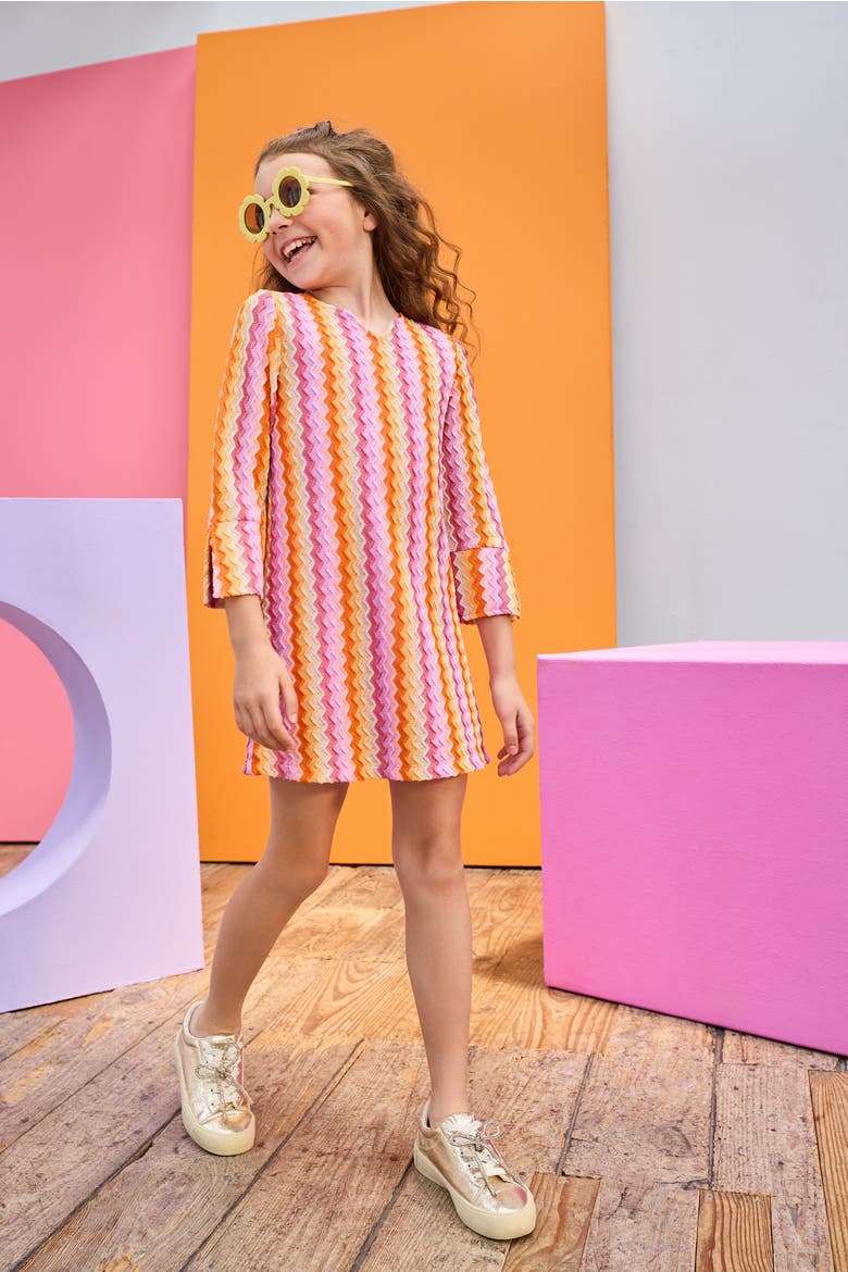 Kids' Crochet Natalie Dress, Alternate, color, Milan Multi Zig Zag