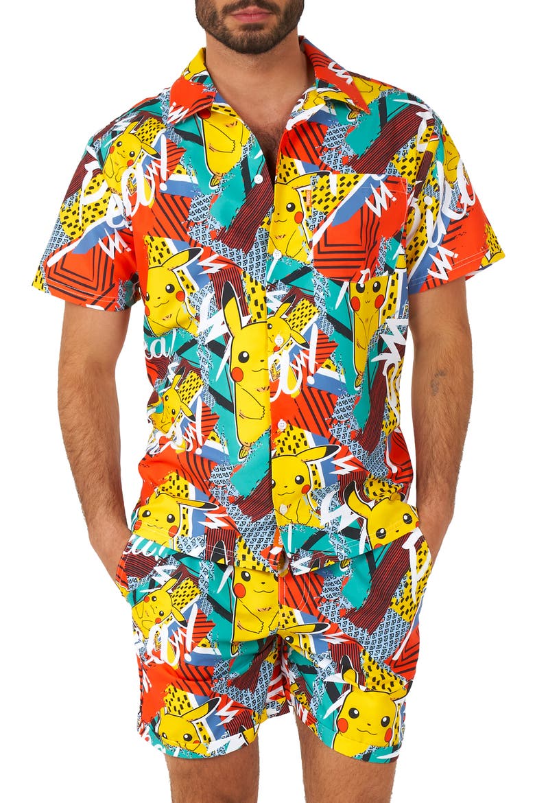 2-Piece Pikachu Summer Set, Alternate, color, YELLOW