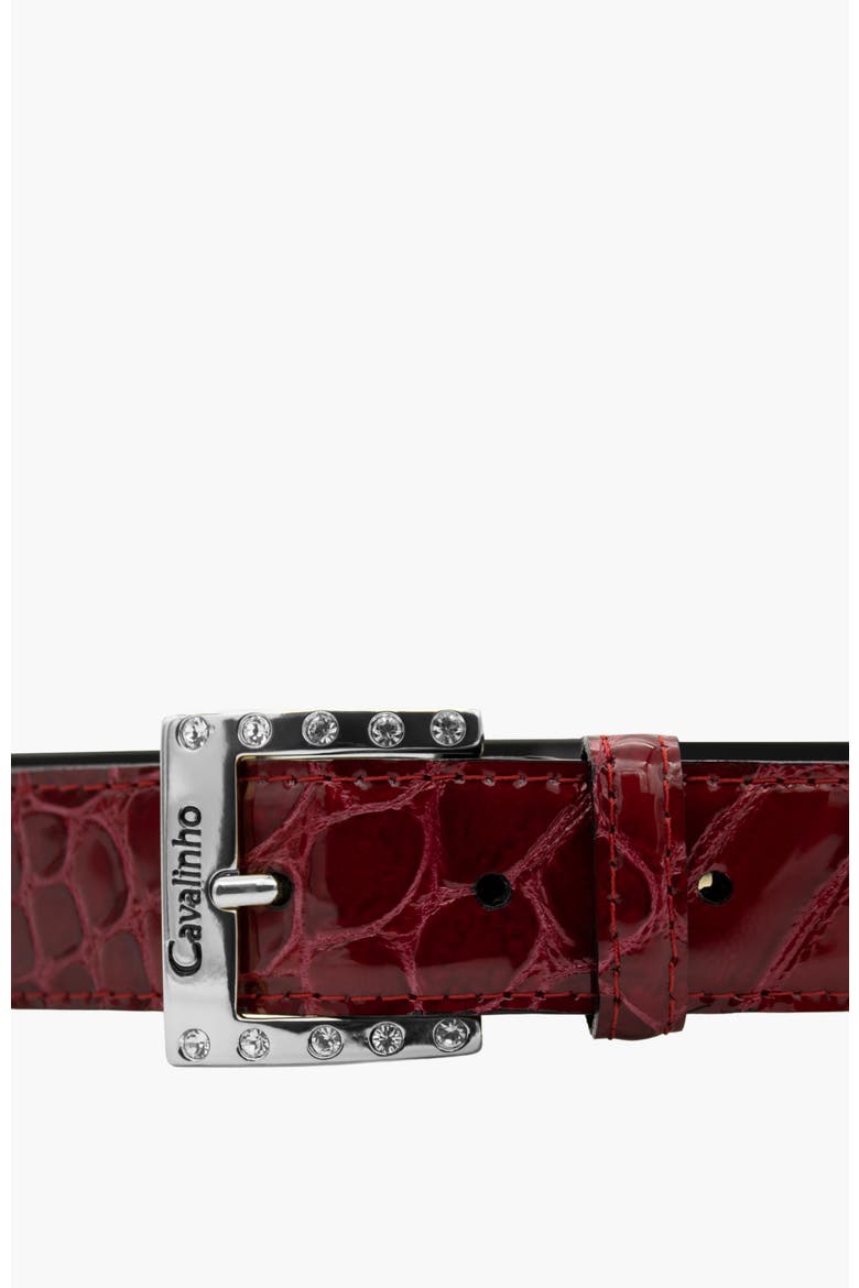 Gallop 805 Patent Leather Belt, Alternate, color, Red