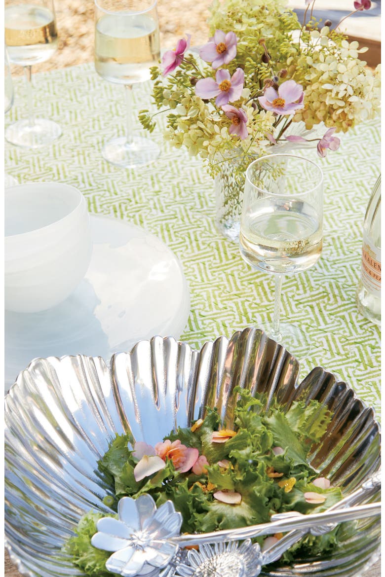 Cosmos Serving Bowl, Alternate, color, SILVER