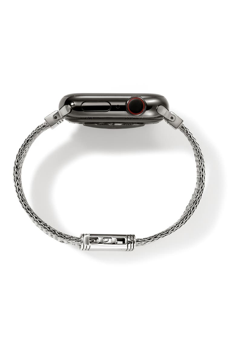 Smart Watch Strap Diamond Pave, 12mm, Alternate, color, SILVER