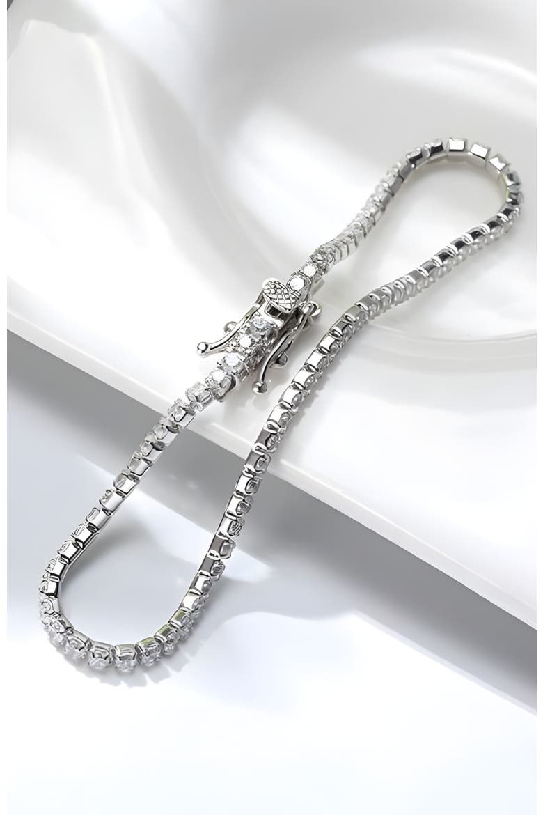 Classic Tennis Bracelet, Alternate, color, Silver