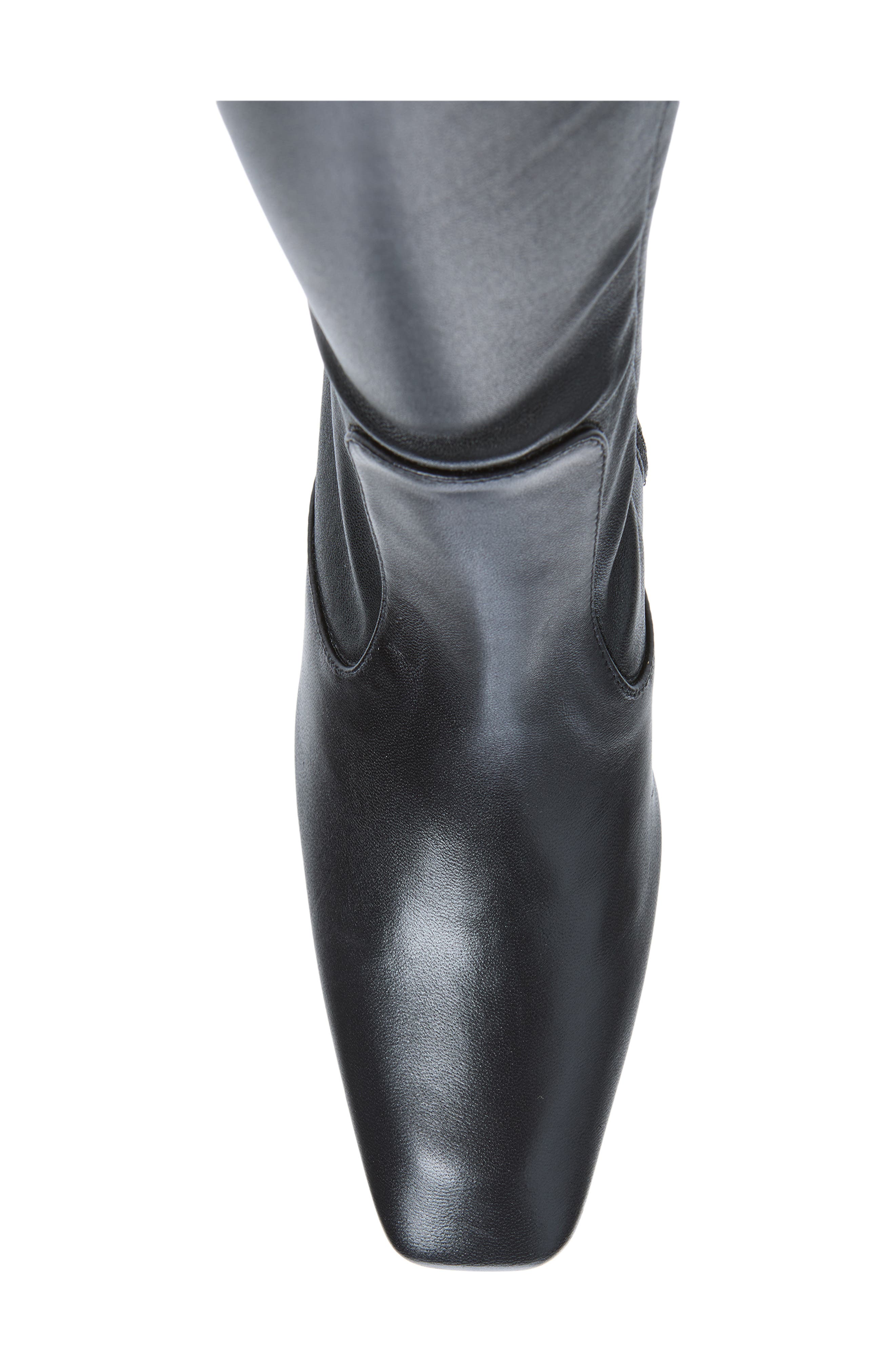 Leather Over the Knee Boot, Alternate, color, BLACK