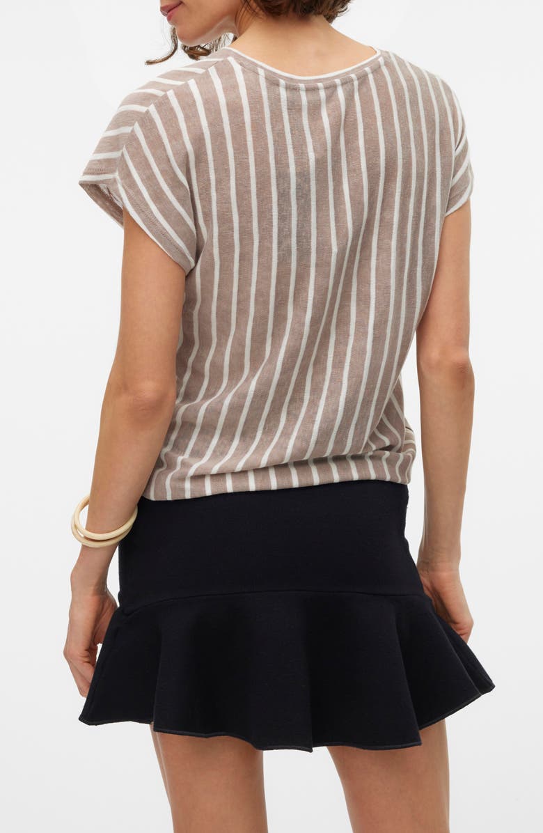 VERO MODA Lana Stripe V-Neck T-Shirt, Alternate, color,