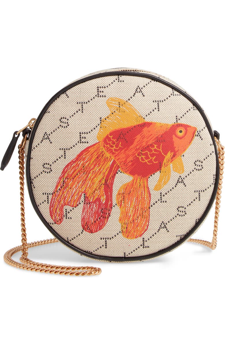 Stella McCartney Monogram Canvas Circle Crossbody Bag, Main, color,