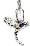 SAMUEL B. Biwa Pearl Dragonfly Pendant
