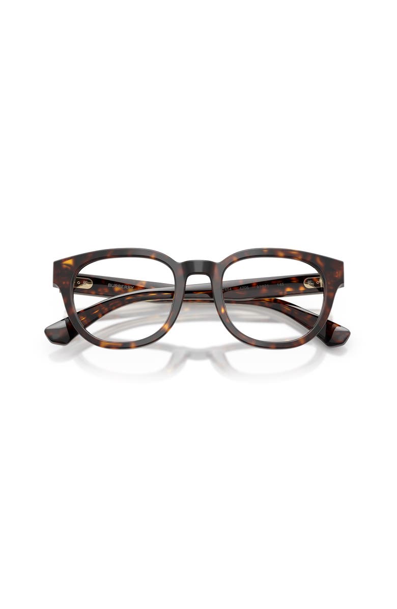 Burberry 51mm Round optical glasses, Alternate, color, Brown