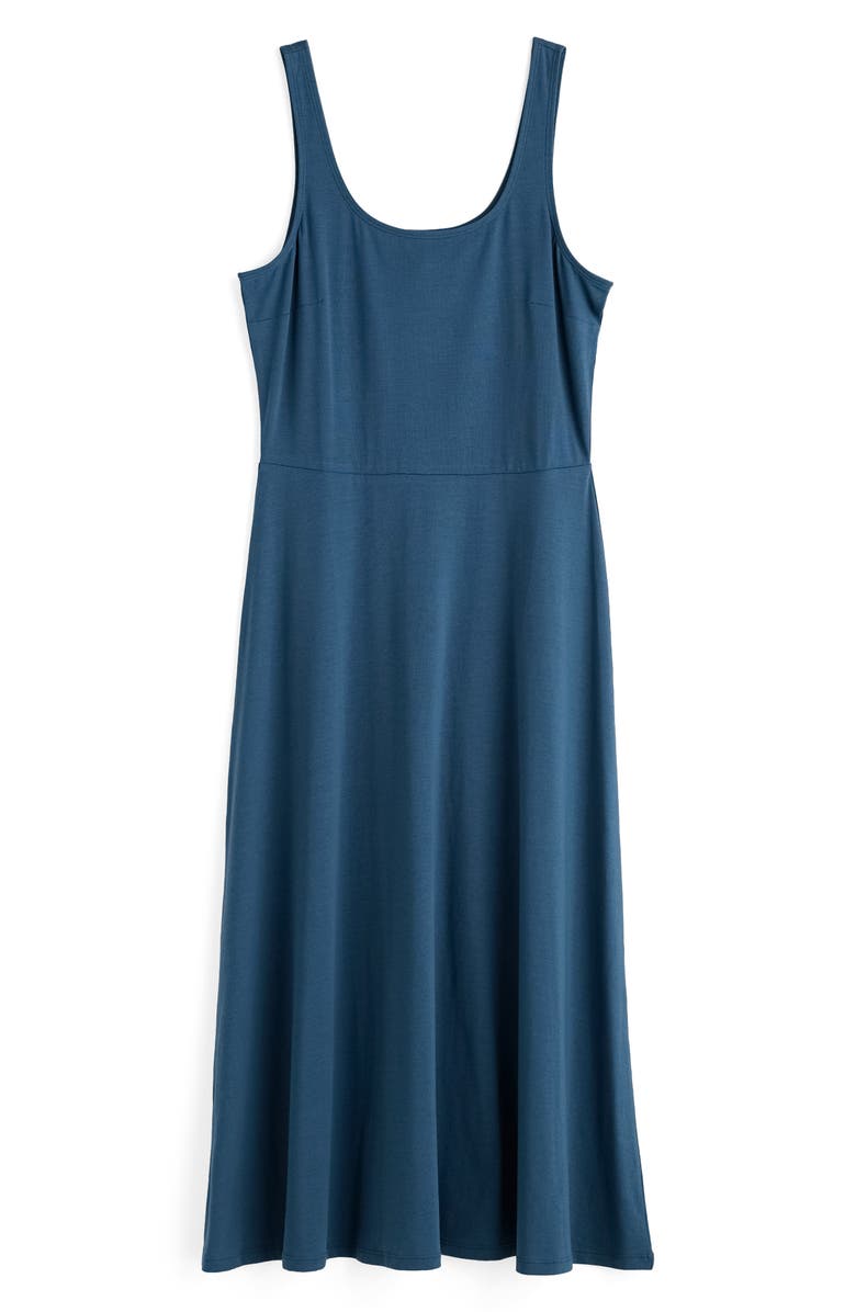Seasalt Cornwall Sun Gleam Sleeveless Stretch Organic Cotton Jersey Midi Dress, Alternate, color, Oil Paint