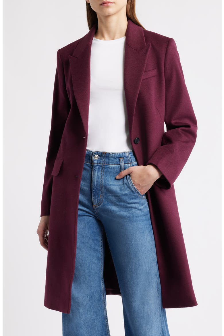 Classin Wool Coat, Alternate, color, DARK PURPLE
