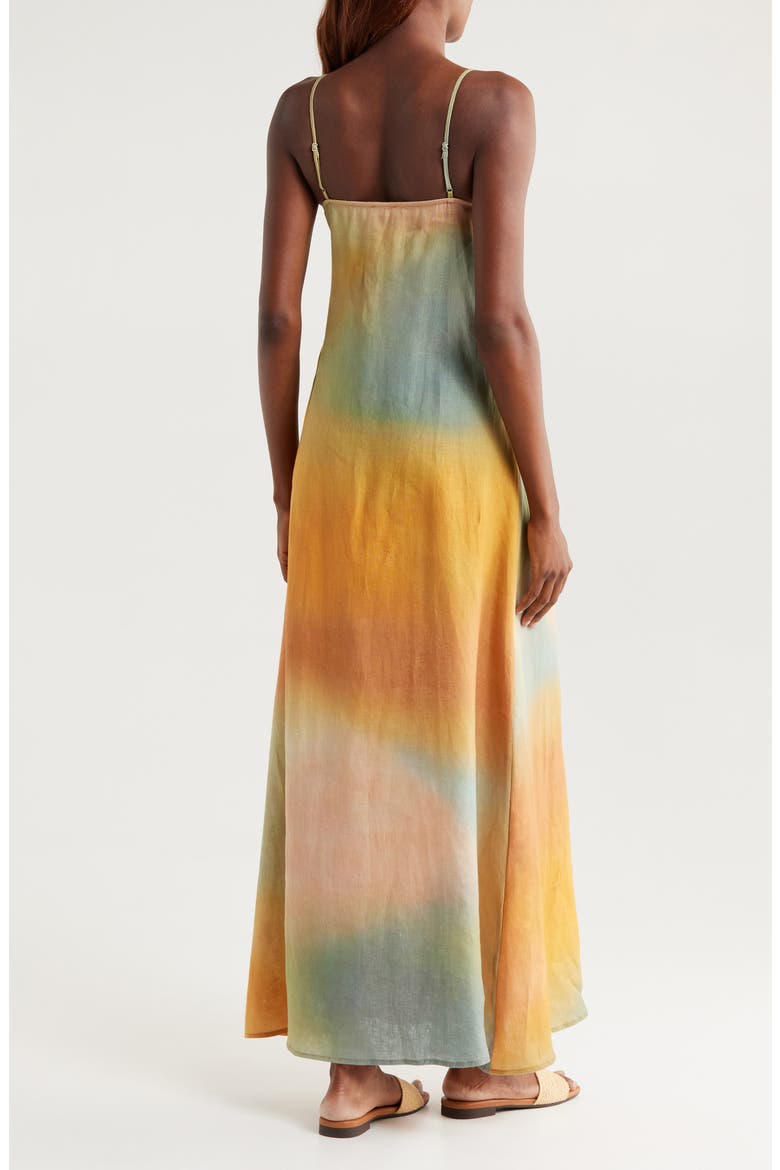Laura Stretch Cotton Maxi Dress, Alternate, color, PASTEL CLOUDS