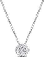 Julianna B. Lab-Grown Diamond Floral Cluster Pendant Necklace