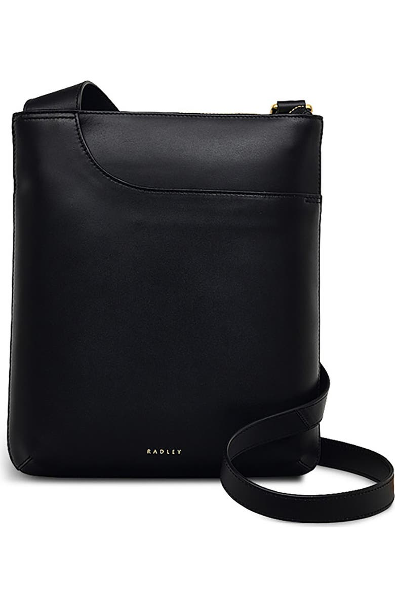 Radley Pockets Leather Crossbody Bag, Main, color, Black