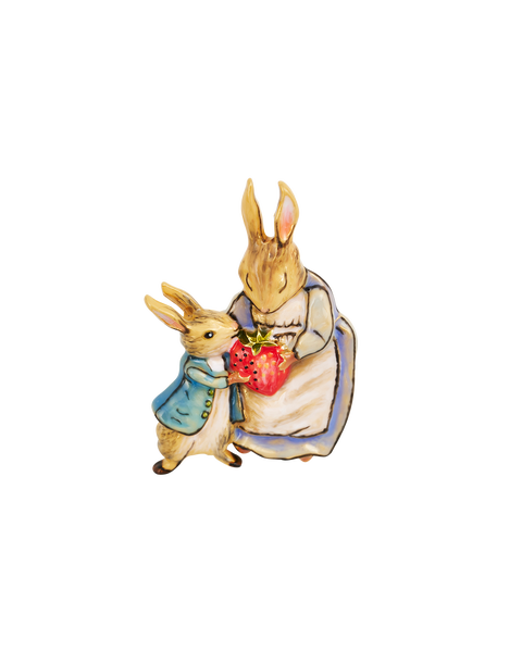 x Peter Rabbit Mrs Rabbit Brooch