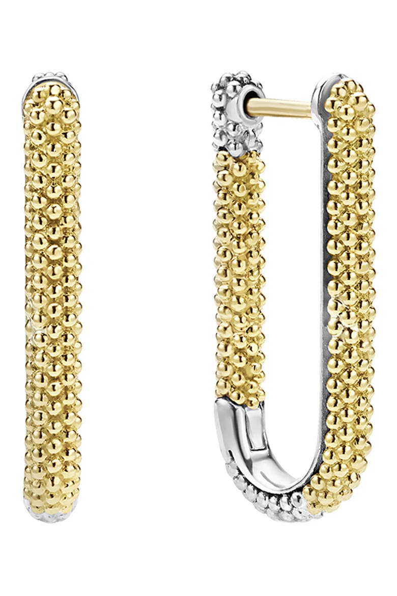 Caviar Lux Two-Tone Mini Hoop Earrings video