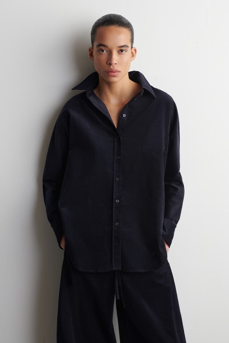 Corduroy Shirt, Main, color, NAVY