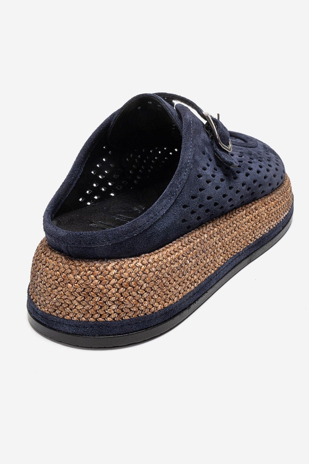 Vone Leather Mule, Alternate, color, Navy Suede