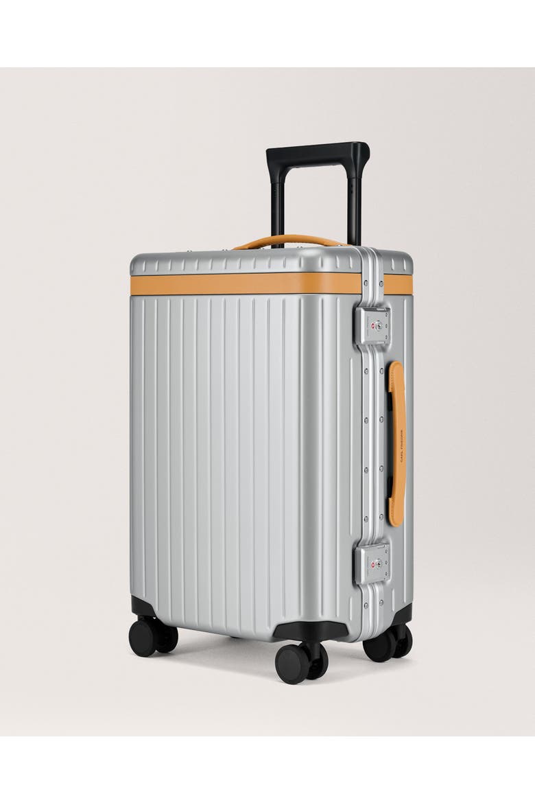 The Carry-on Suitcase, Alternate, color, Silver / Tan
