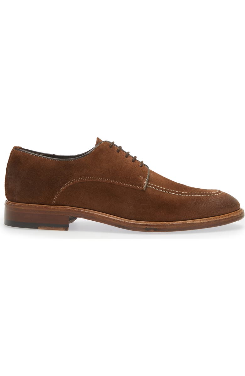 Crosby Square Croft Apron Toe Derby, Alternate, color, Cigar Suede