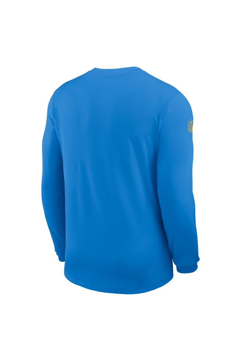 Men's Nike Powder Blue Los Angeles Chargers Sideline Coach UV Performance Long Sleeve T-Shirt, Alternate, color, Powder Blue