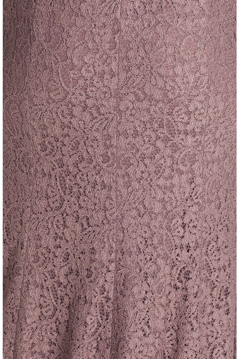Scalloped Lace Gown, Alternate, color, CAPPUCCINO
