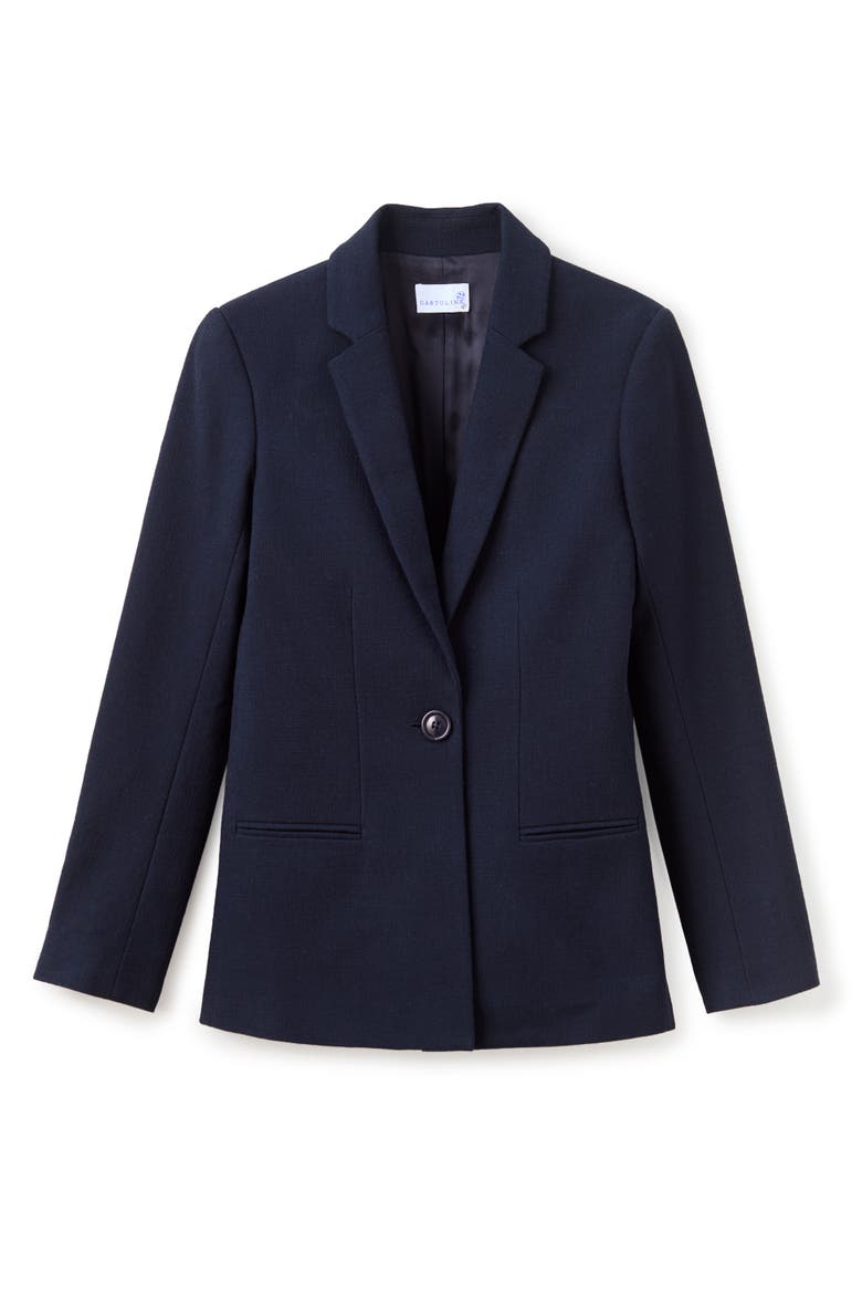 Willow Linen Blazer, Main, color, Midnight Blue