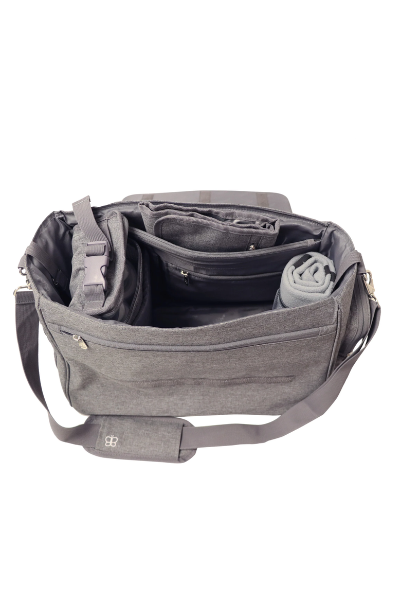 Ultra Complete Diaper Bag, Alternate, color, Heather Grey