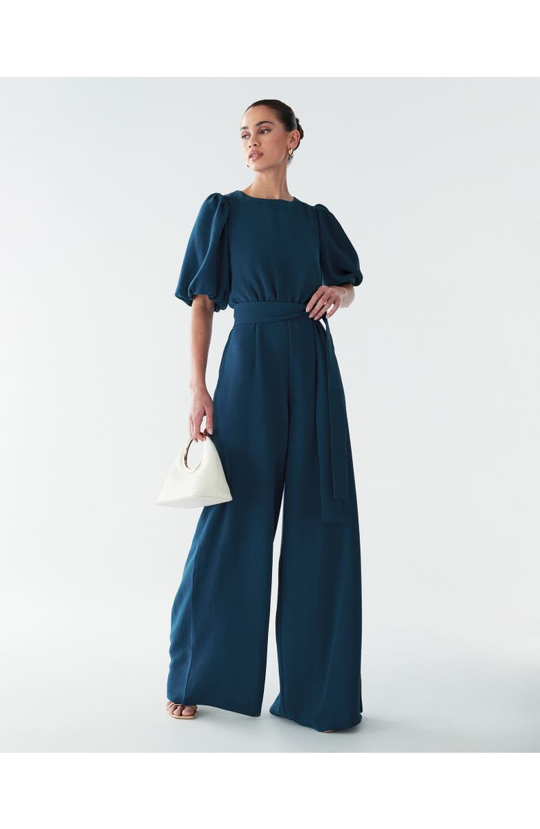 BWLDR Laney Jumpsuit, Alternate, color, Teal