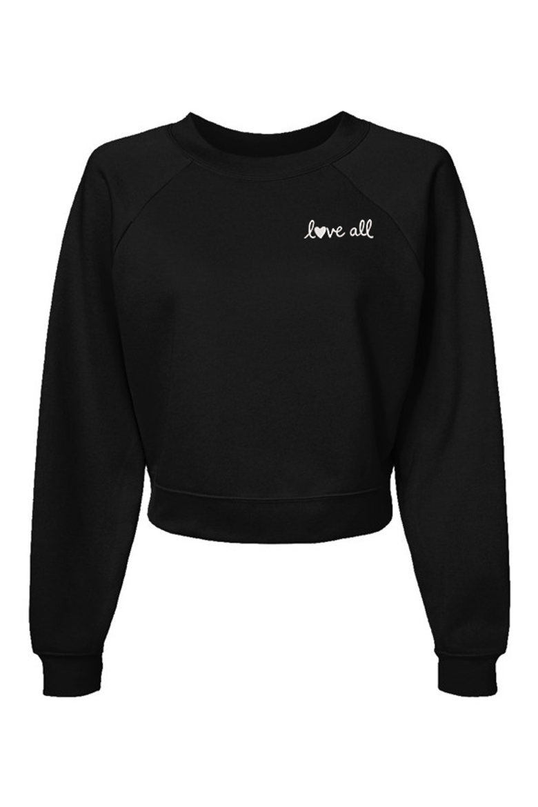 Womens Love All Crew, Main, color, Black