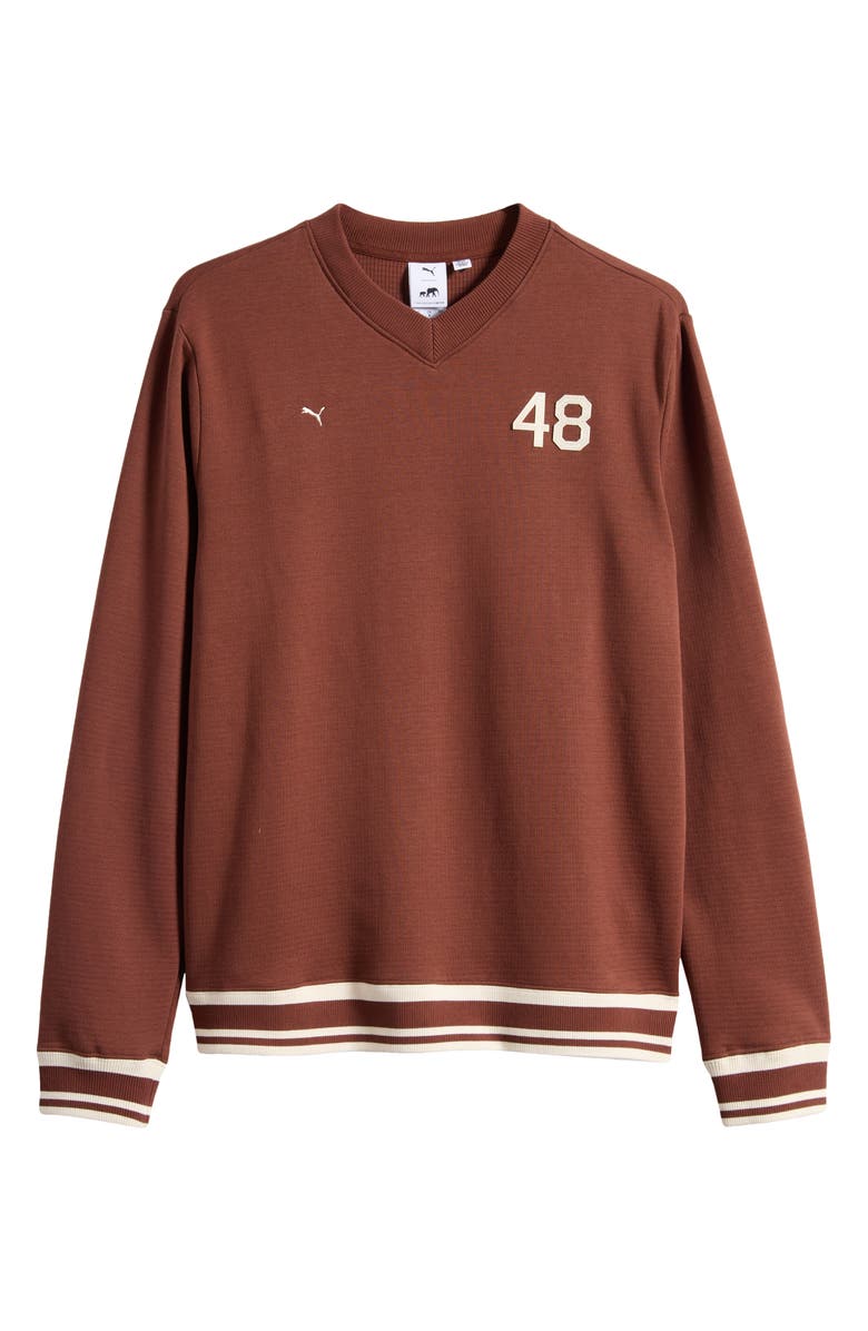 PUMA x The Brooklyn Circus V-Neck Sweatshirt, Alternate, color, 