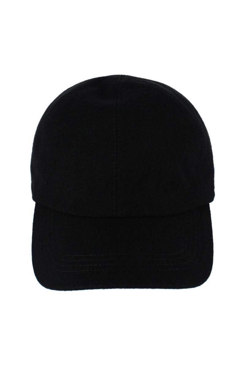 Wigens Men's Classic Wool Baseball Earflap Cap, Alternate, color, Black