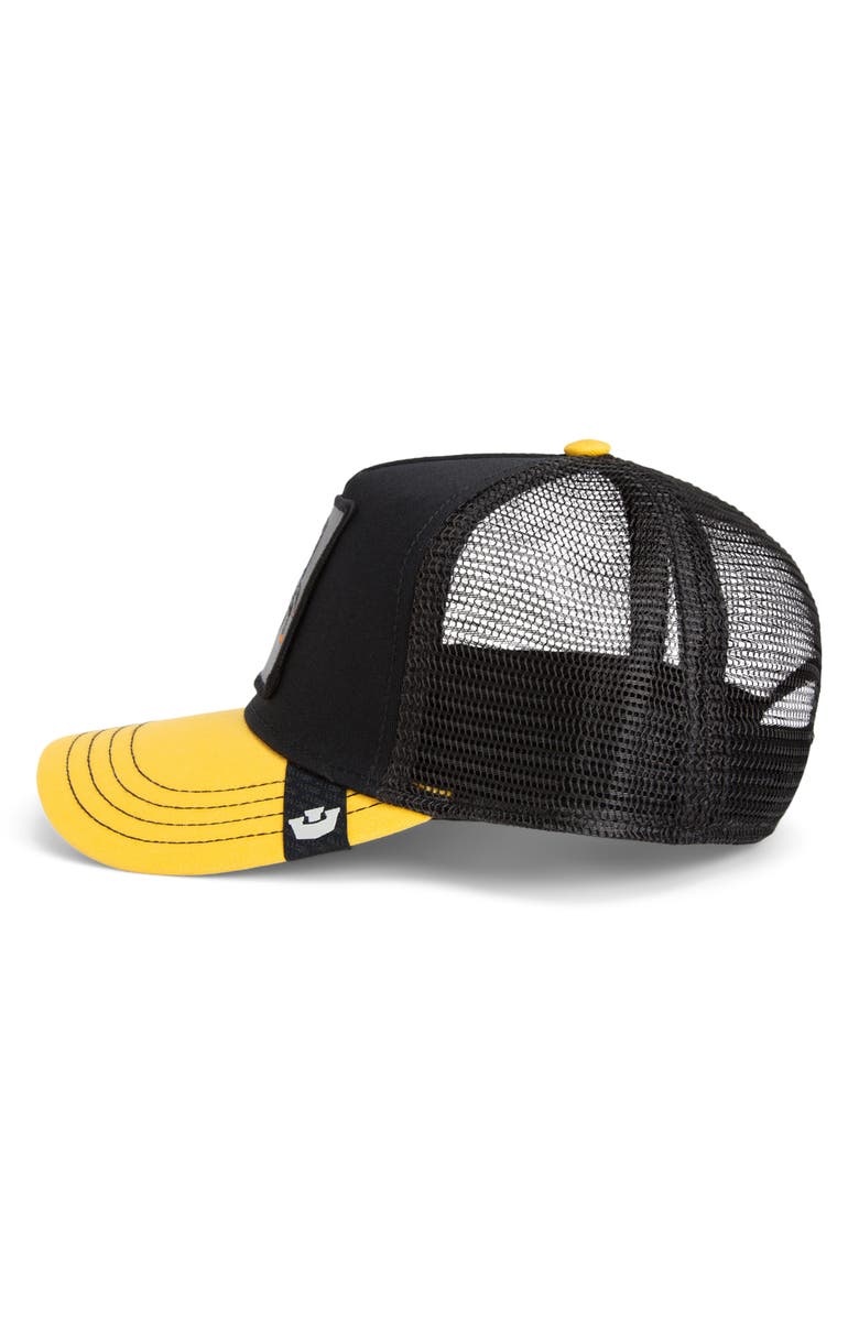 Goorin Bros. Deadly Scorpion Patch Snapback Trucker Hat, Alternate, color, Void / Beam