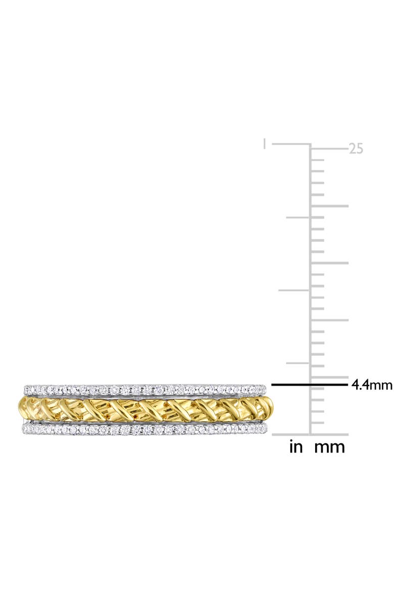 Diamond Eternity Ring 14k Two-Tone Gold, Alternate, color, Yellow Gold