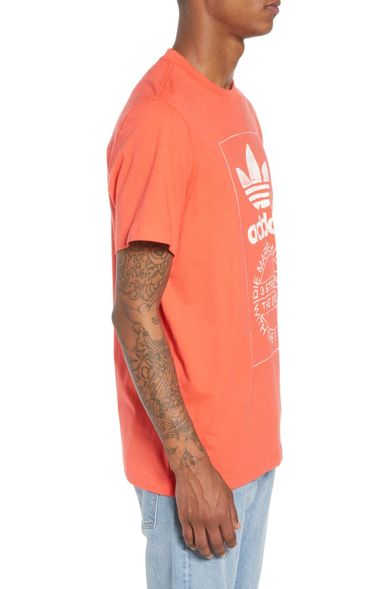 adidas Originals Hand Drawn Logo T-Shirt, Alternate, color,