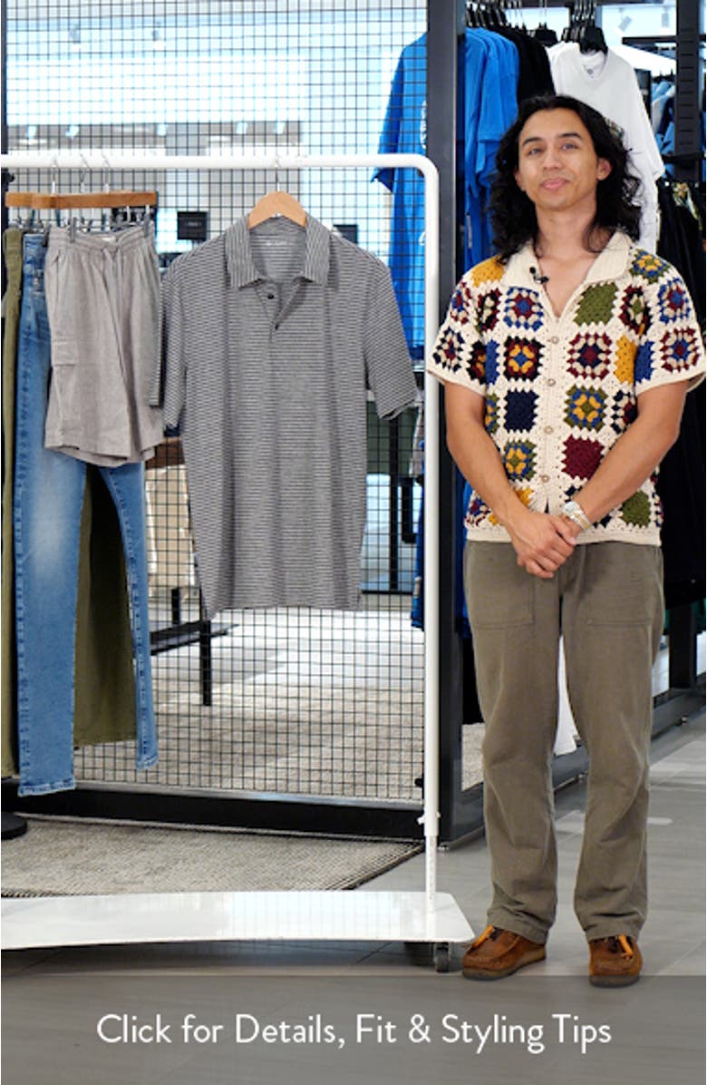 Bryce Stripe Cotton Polo, sales video thumbnail