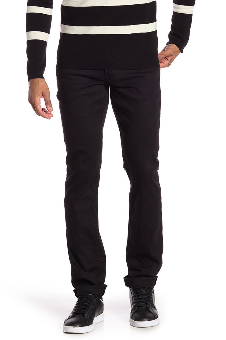 Blake Slim Straight Jeans, Main, color, BLACK