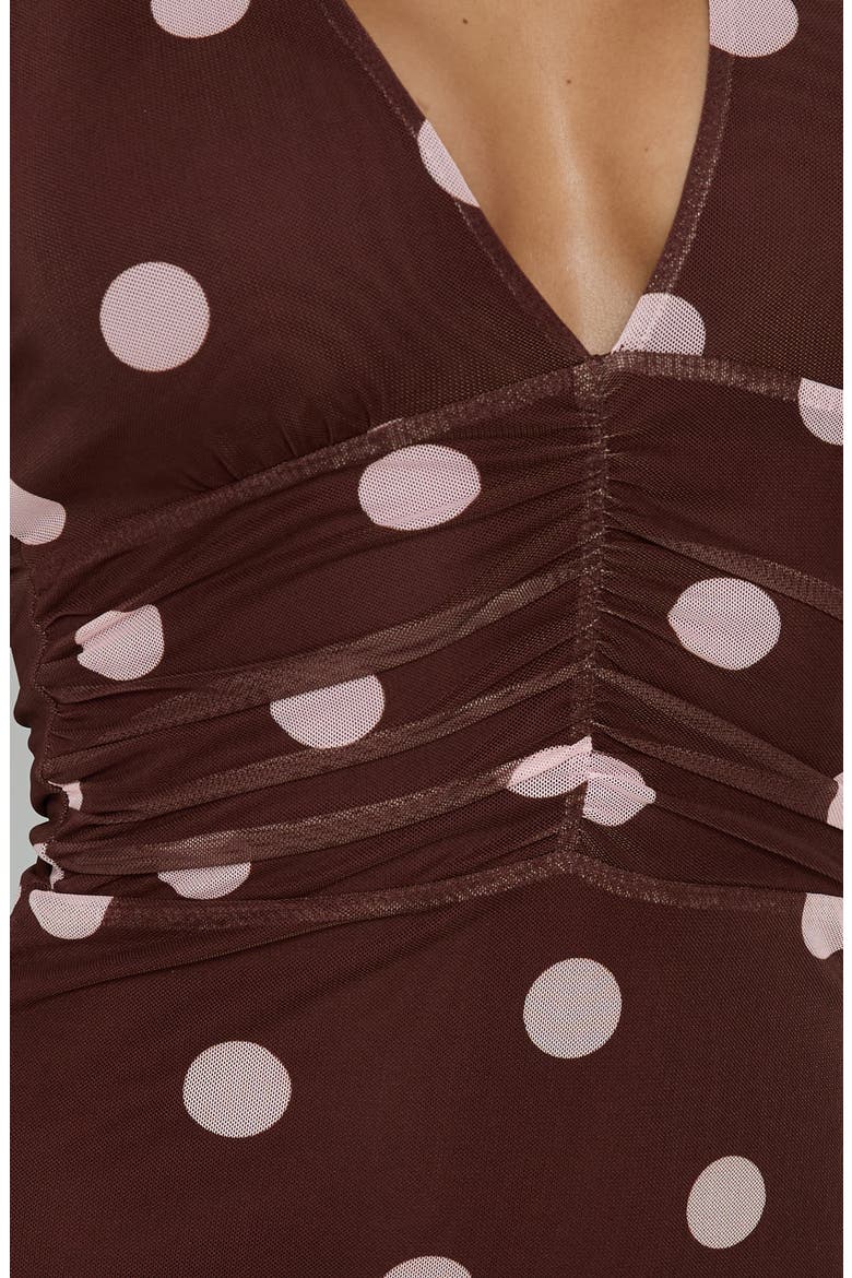 Saviana Halter Ruched Maxi Dress, Alternate, color, CHOCOLATE