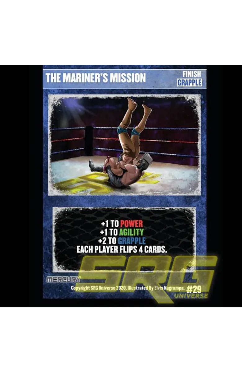 GTS Distribution Supershow Cosmic Crusader Mercury Wrestling Card And Dice Game, Alternate, color, 