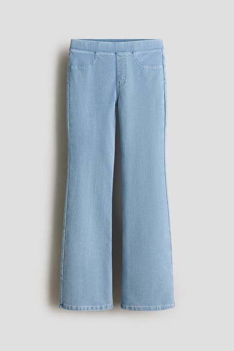 Denim-look flared jeggings