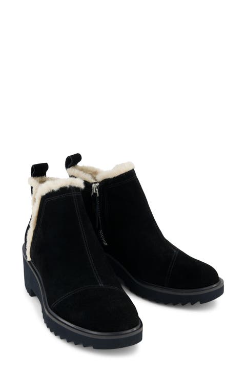 Maude Faux Shearling Lined Bootie (Women)
