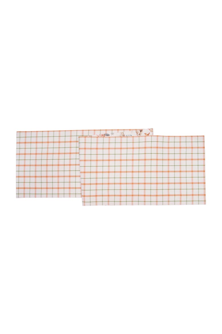 Little Garden Easter Rabbits 100% Cotton Graphic Print Table Runner 14" x 72", Alternate, color, Yellow
